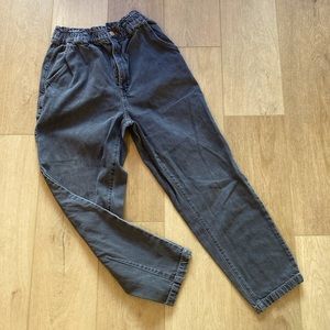 Black jeans. Straight leg.